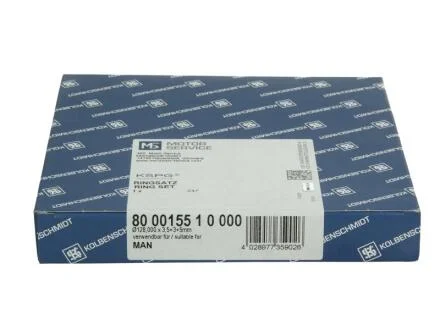 Кільця поршневі / MAN 128.0 (3.5/3/5) D28.. EURO 0/1/2 D2866LF33 EURO 3 (1 ЦИЛ) KOLBENSCHMIDT 800015510000
