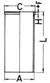 Гильза поршневая (KS) KOLBENSCHMIDT 89 025 190