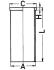 Гільза (101х97,5) DB OM314/362/356/364/366 з буртiком KOLBENSCHMIDT 89543190 (фото 1)