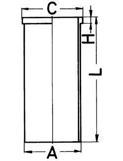 Гільза (101х97,5) DB OM314/362/356/364/366 з буртiком KOLBENSCHMIDT 89543190