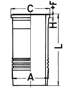 Гильза поршневая (KS) KOLBENSCHMIDT 89 895 110