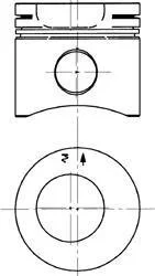 Поршень / MWM TRUCK 105.00 D-226B KOLBENSCHMIDT 90 563 600 (фото 1)