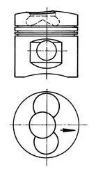 Поршень PASSEND F.DEUTZ 102,00 (KS) KOLBENSCHMIDT 90 915 700