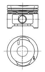 Поршень двигуна VW ABD 1,4B 75,00 STD KOLBENSCHMIDT 92 228 600