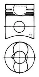 Поршень / MAN TRUCK 125.0 D2565/D2566 KOLBENSCHMIDT 93 274 600