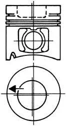 Поршень / MB LKW 128.0 OM421/OM422/OM423/OM492 ВНУТР. ДИАМ. ПАЛЬЦА = 21.00 KOLBENSCHMIDT 93 484 602