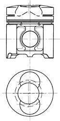 Поршень PASSEND F.DEUTZ 102,00 (KS) KOLBENSCHMIDT 94 654 600 (фото 1)