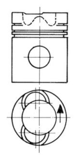 Поршень / R.V.I. 102.0 MIDR 04.02.26A/B4/MIDR06.02.26 EURO 1/2 KOLBENSCHMIDT 94 724 700
