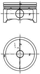 A_Поршень, комплект FORD/VOLVO Focus,Mondeo,Fiesta,C30,S40,S80,V50 2,0i 16V 00- KOLBENSCHMIDT 99 457 600