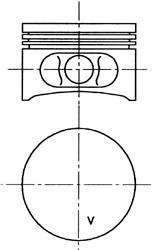 Поршень 69.0mm D7F Renault Kangoo 1.2i 97- KOLBENSCHMIDT 99 646 600