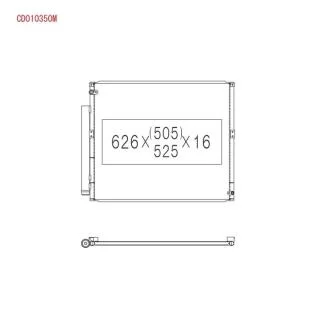Радиатор кондиционера Toyota HILUX, LANDCRUISER PRADO 120 KOYORAD CD010350M