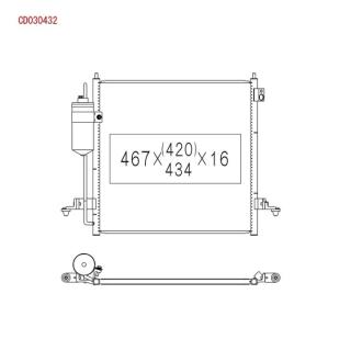 Радiатори кондицiонерiв (Радиатор кондиционера MITSUBISHI L200) KOYORAD CD030432