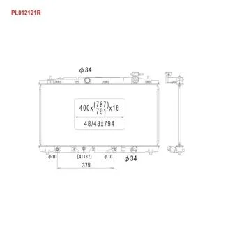 Радиатор охлождения Toyota/Lexus Camry AT 3.5 Avalon KOYORAD PL012121R