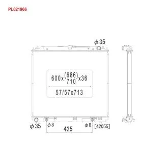 Радiатори (Радиатор охлаждения NISSAN NAVARA AT) KOYORAD PL021966