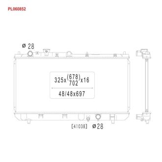 Радiатори (Радиатор охлаждения MAZDA 323 MT) KOYORAD PL060852