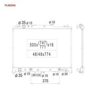 Радiатори (Радиатор охлаждения MAZDA CX-9 AT) KOYORAD PL062046
