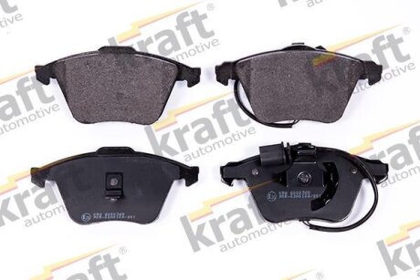 Комплект гальмівних накладок, дискове гальмо KRAFT 6000368