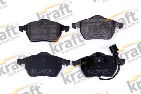 Комплект гальмівних накладок, дискове гальмо KRAFT 6000375