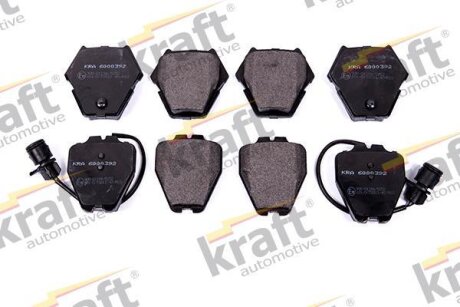 Комплект гальмівних накладок, дискове гальмо KRAFT 6000392