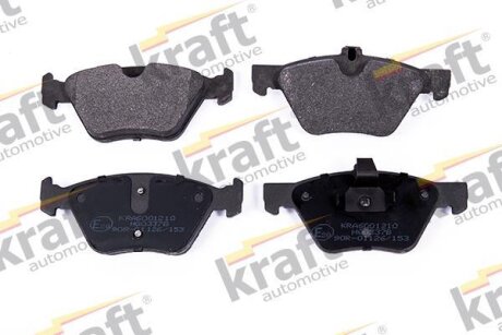 Комплект гальмівних накладок, дискове гальмо KRAFT 6001210