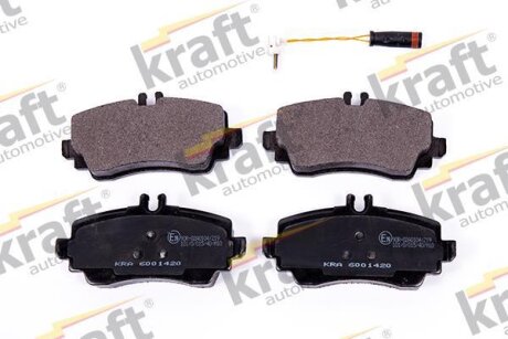 Комплект гальмівних накладок, дискове гальмо KRAFT 6001420
