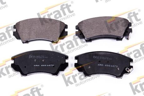 Комплект гальмівних накладок, дискове гальмо KRAFT 6001672