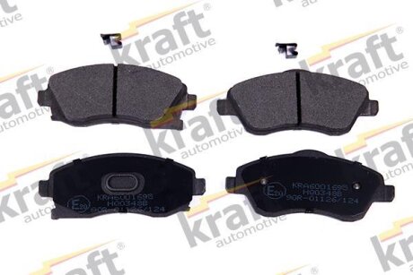 Колодки гальмівні дискові, комплект KRAFT 6001695