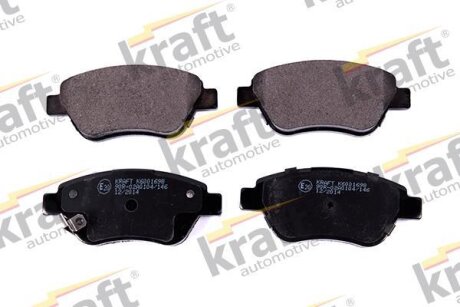 Комплект гальмівних накладок, дискове гальмо KRAFT 6001698