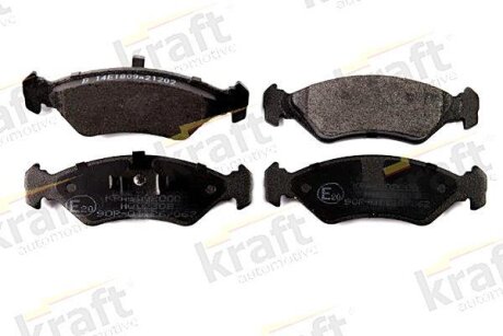 Комплект гальмівних накладок, дискове гальмо KRAFT 6002000