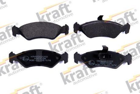 Комплект гальмівних накладок, дискове гальмо KRAFT 6002002