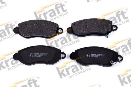 Комплект гальмівних накладок, дискове гальмо KRAFT 6002110