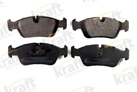 Комплект гальмівних накладок, дискове гальмо KRAFT 6002530
