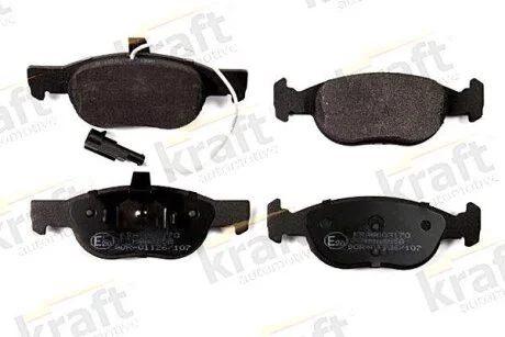 Комплект гальмівних накладок, дискове гальмо KRAFT 6003170