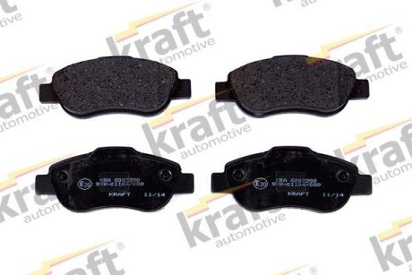 Комплект гальмівних накладок, дискове гальмо KRAFT 6003280