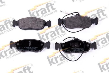 Комплект гальмівних накладок, дискове гальмо KRAFT 6005610