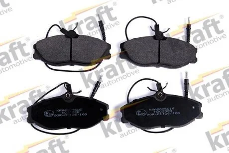 Комплект гальмівних накладок, дискове гальмо KRAFT 6005616