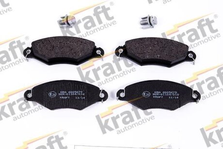 Комплект гальмівних накладок, дискове гальмо KRAFT 6005679