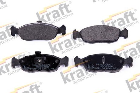 Комплект гальмівних накладок, дискове гальмо KRAFT 6006070