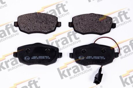Комплект гальмівних накладок, дискове гальмо KRAFT 6006702