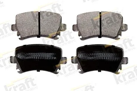 Комплект гальмівних накладок, дискове гальмо KRAFT 6010090
