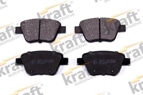 Комплект гальмівних накладок, дискове гальмо KRAFT 6010094