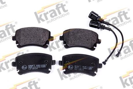 Комплект гальмівних накладок, дискове гальмо KRAFT 6010907