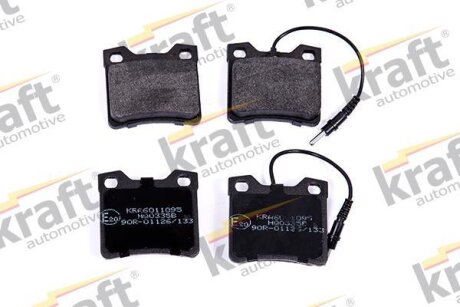 Комплект гальмівних накладок, дискове гальмо KRAFT 6011095