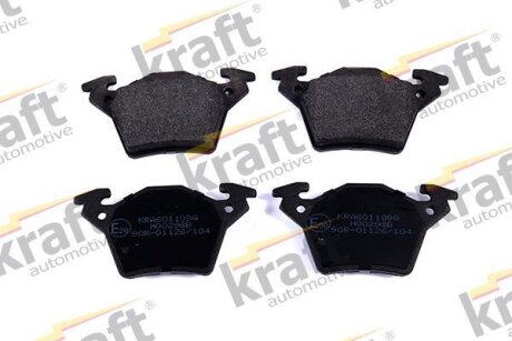Комплект гальмівних накладок, дискове гальмо KRAFT 6011098