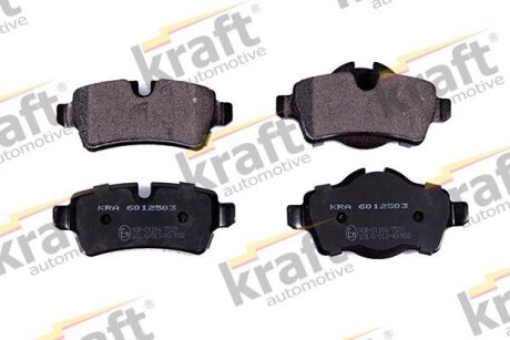 Комплект гальмівних накладок, дискове гальмо KRAFT 6012503