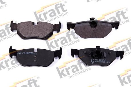 Комплект гальмівних накладок, дискове гальмо KRAFT 6012545