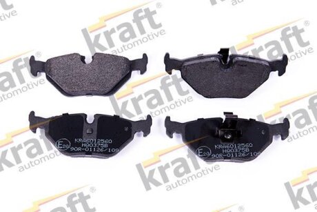 Комплект гальмівних накладок, дискове гальмо KRAFT 6012560
