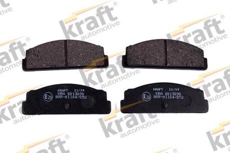 Комплект гальмівних накладок, дискове гальмо KRAFT 6013090