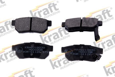 Комплект гальмівних накладок, дискове гальмо KRAFT 6018030