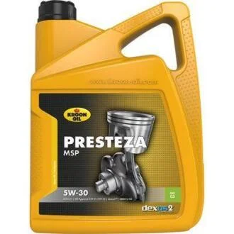 Моторна олива PRESTEZA MSP SAE 5W-30 C2/C3, 5л. KROON OIL 33229